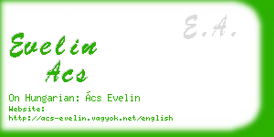 evelin acs business card